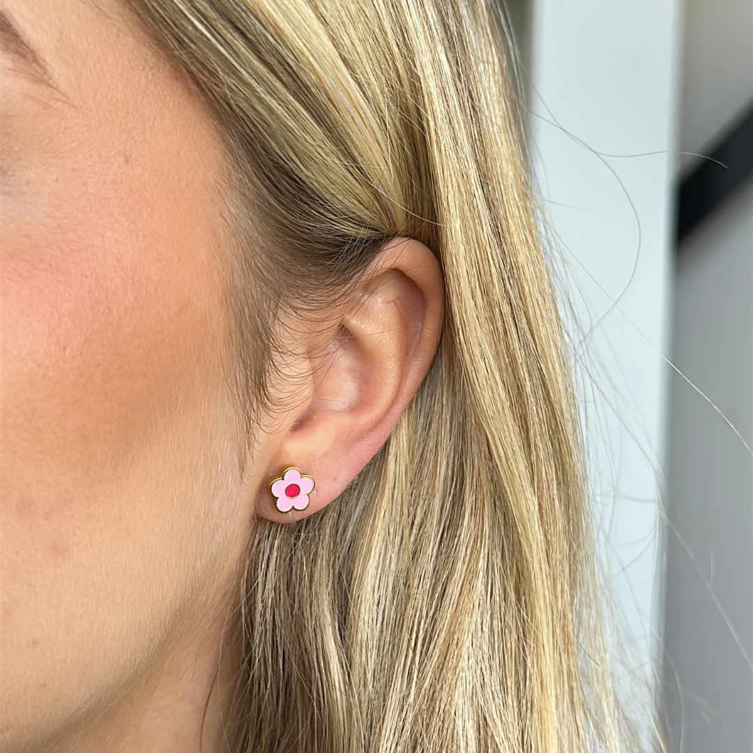 Clip oorbellen Girly Flower