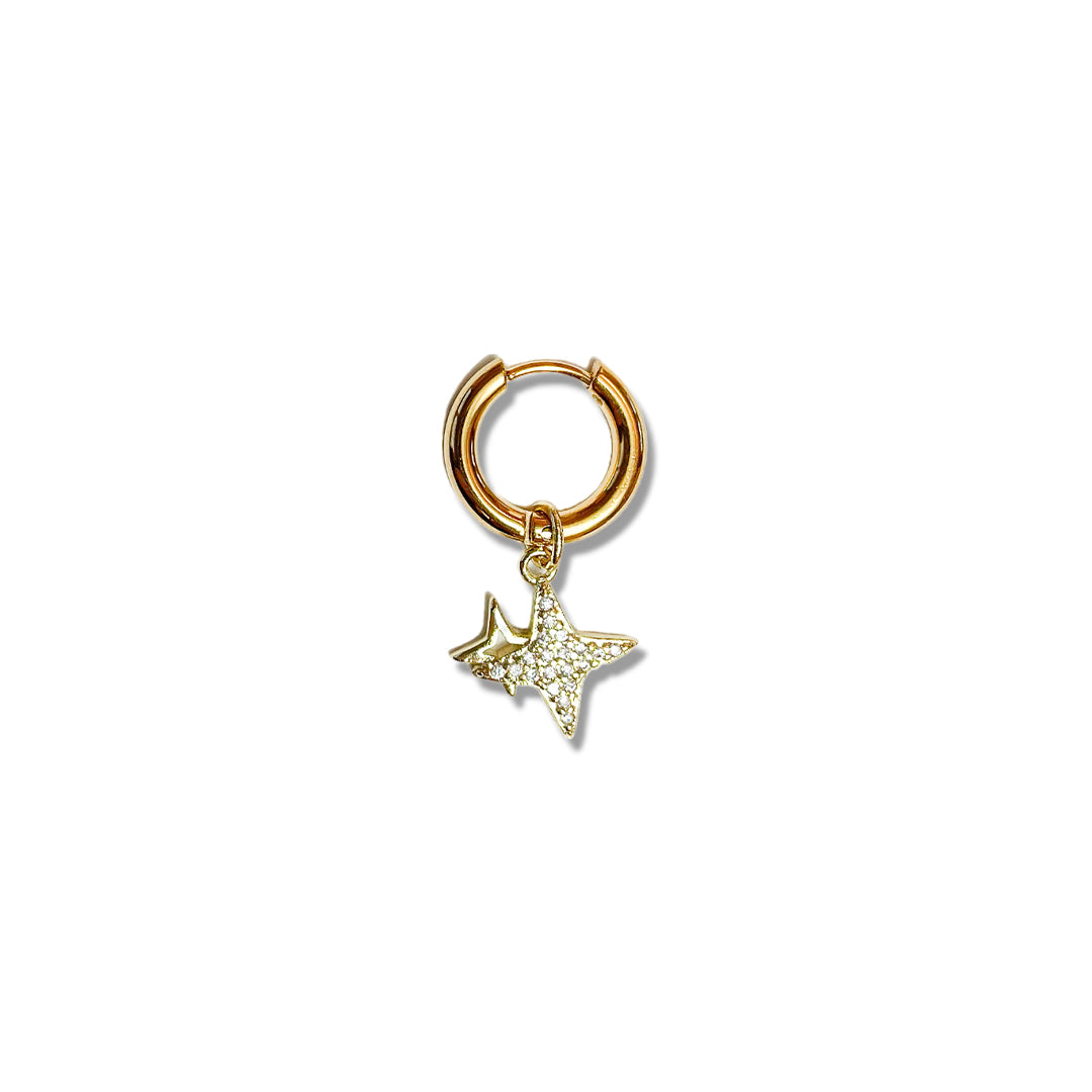 Double Sparkle Oorbel