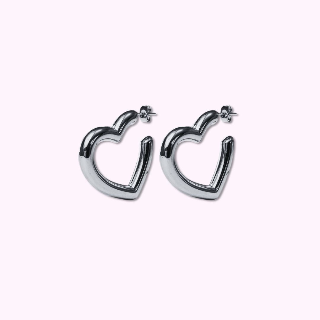Clip Oorbellen Loving Hearts