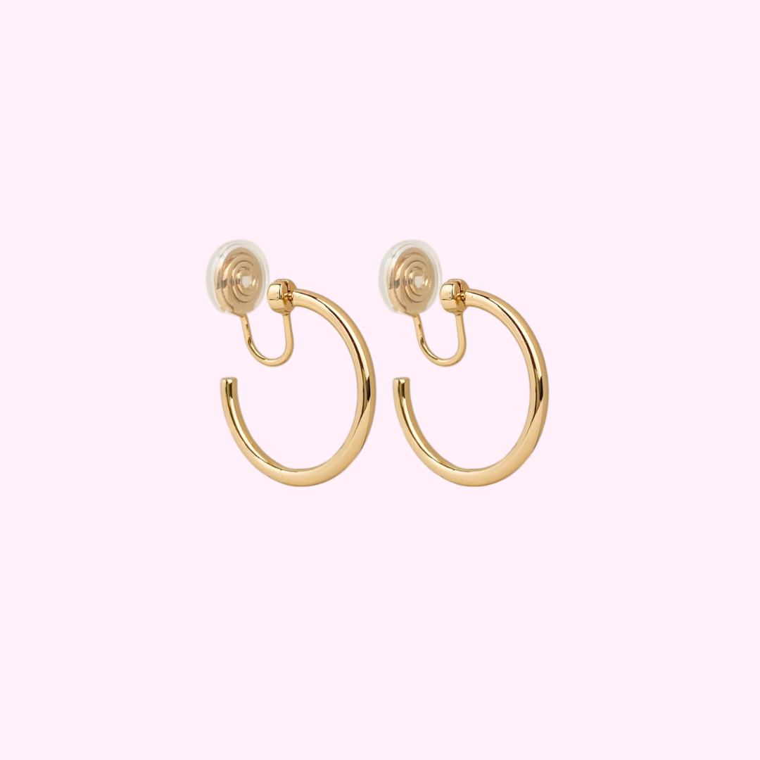 Subtile Hoops Clip Oorbellen