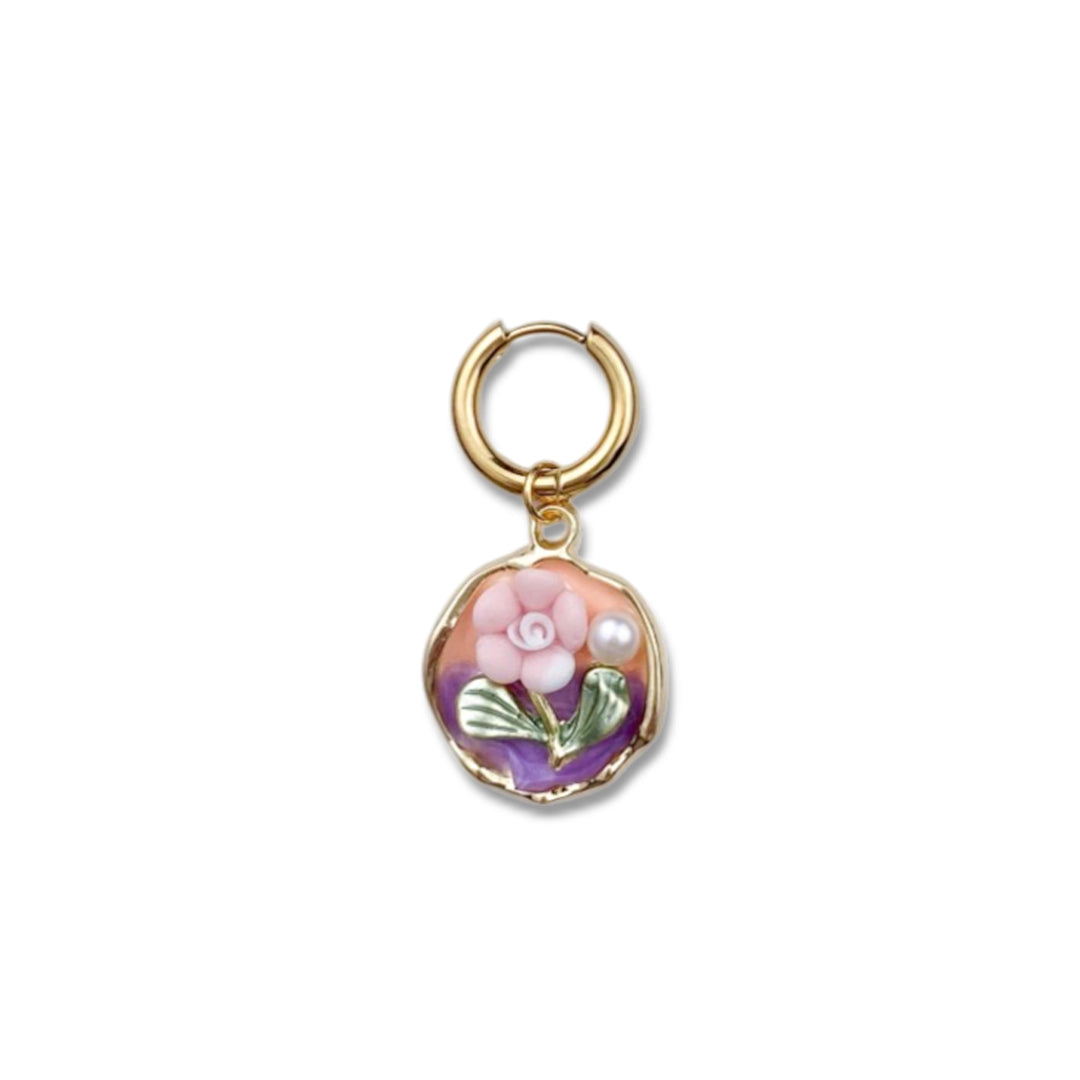 Rosy Pink Oorbel