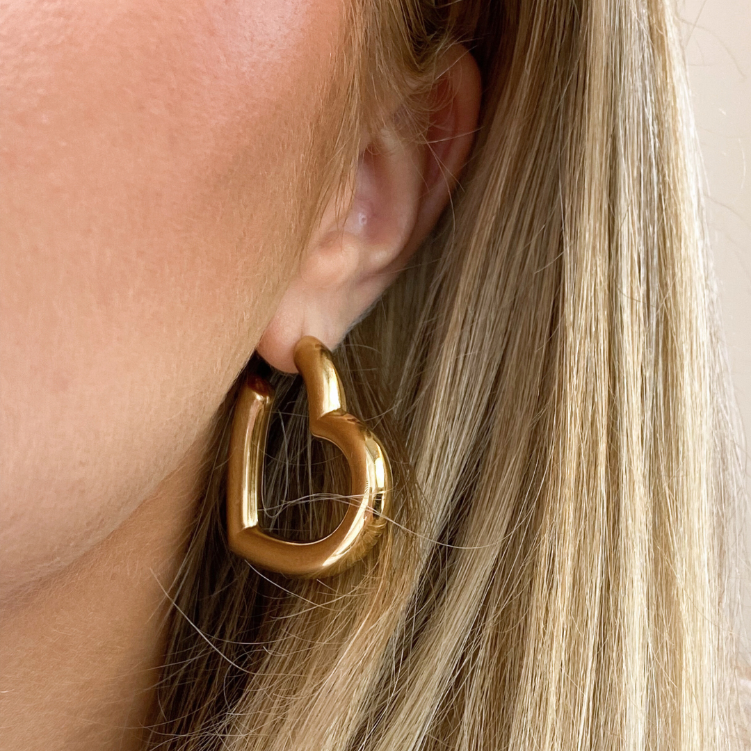Clip Oorbellen Loving Hearts
