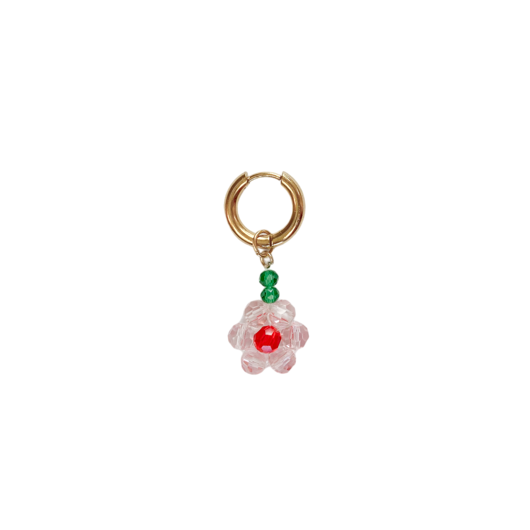 Beaded Flower Oorbel