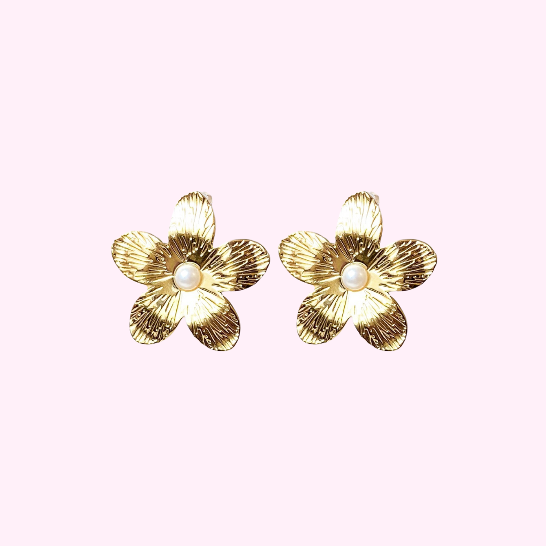 Clip Oorbellen Flower Party