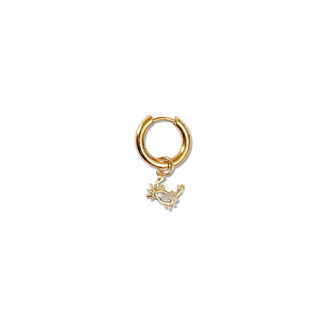 Mini Crab Oorbel