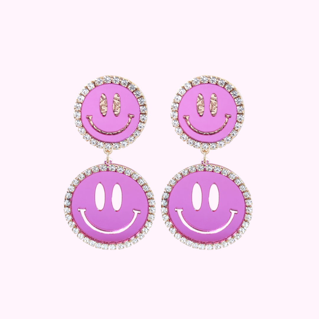 Smiles of Joy Oorbellen - set roze