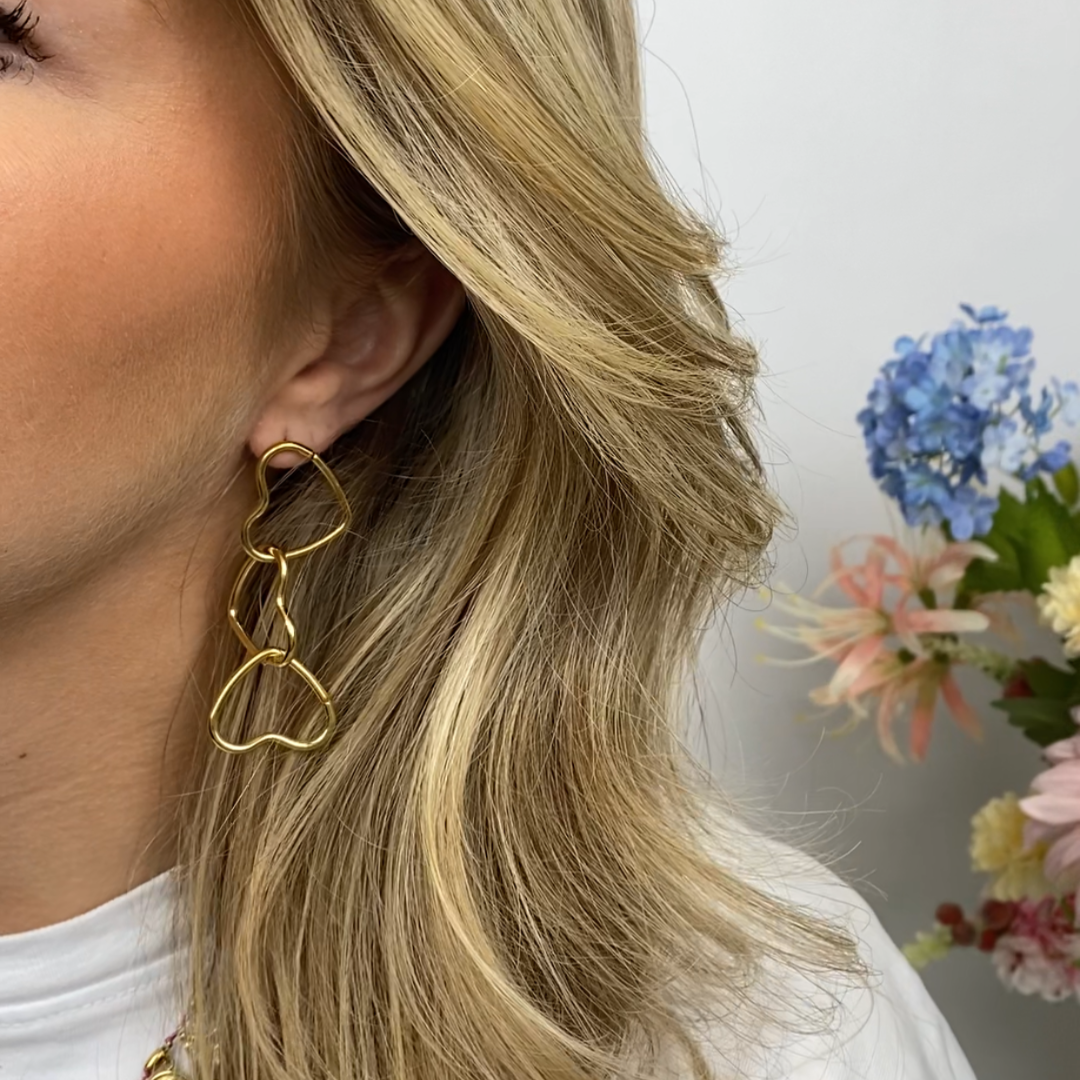 Clip oorbellen Candy Hearts