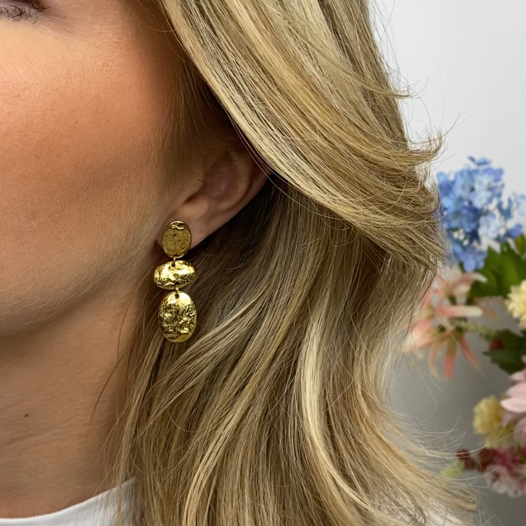 Clip oorbellen Golden Glow