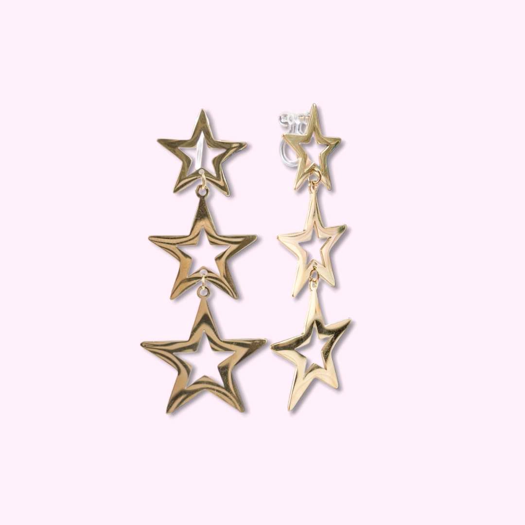 Magical Stars Clip Oorbellen - Set