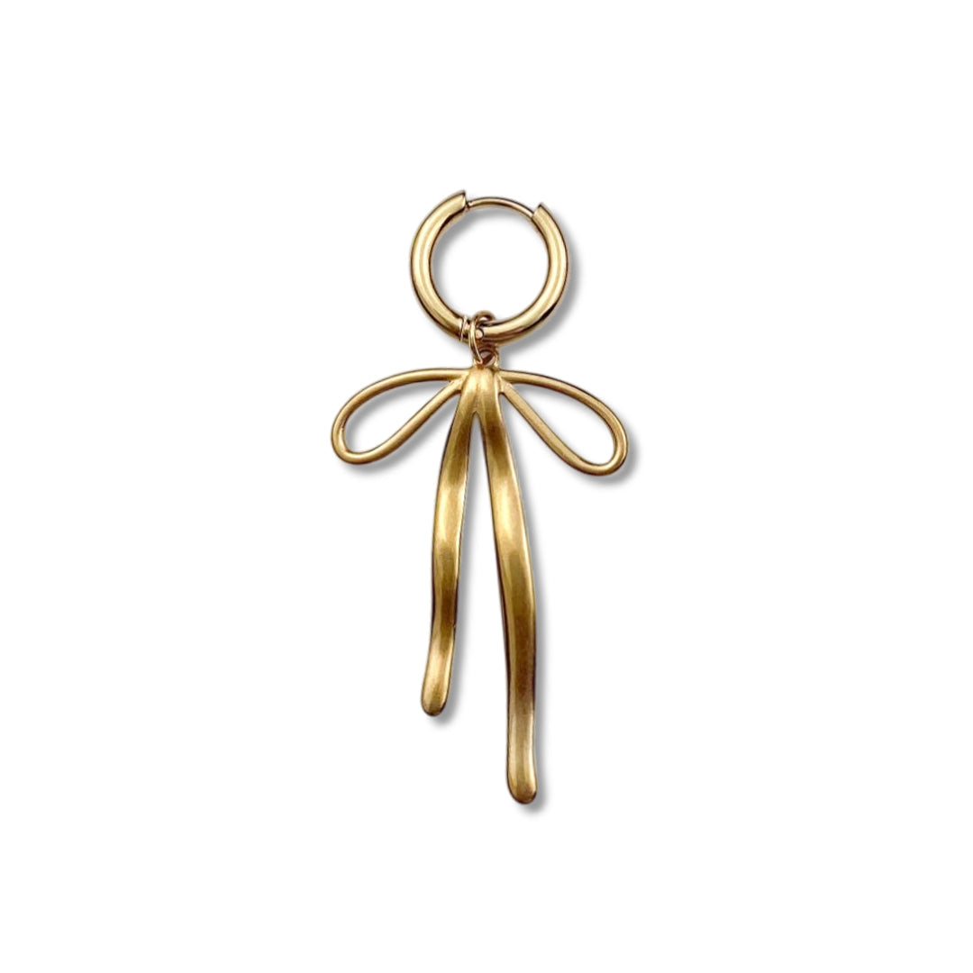 Hanging Bow Oorbel