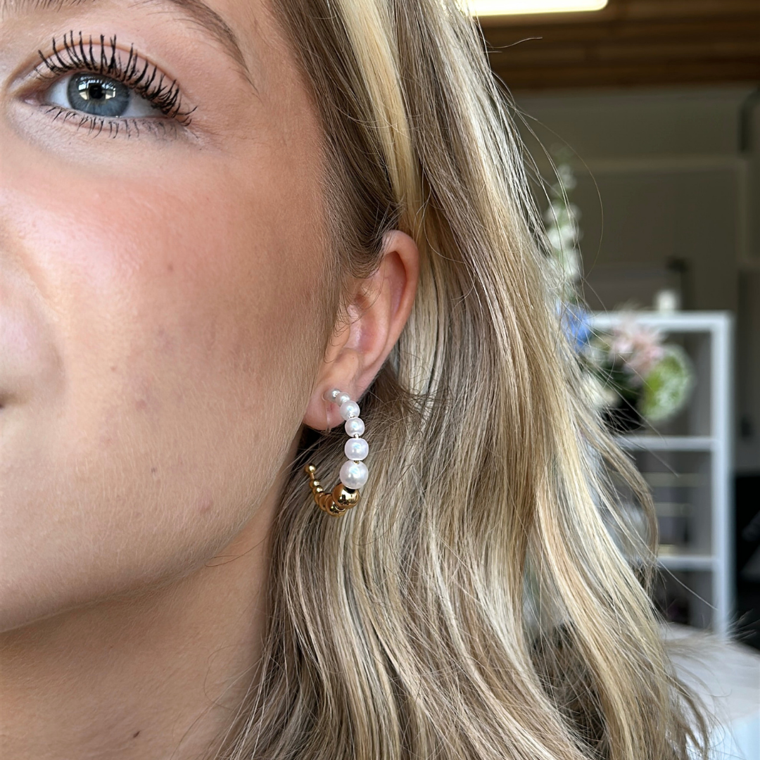 Wild Pearls Clip Oorbellen