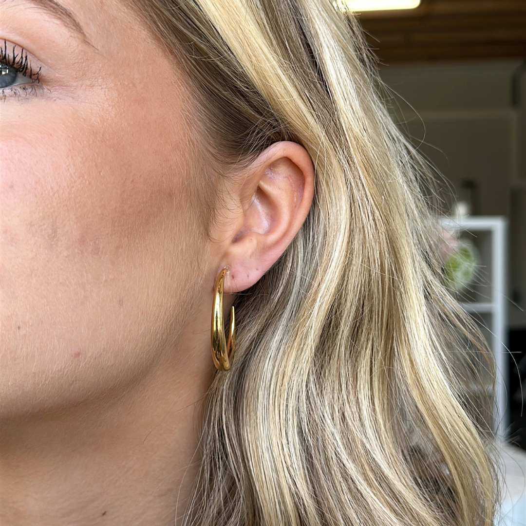 Paris Hoops Clip Oorbellen