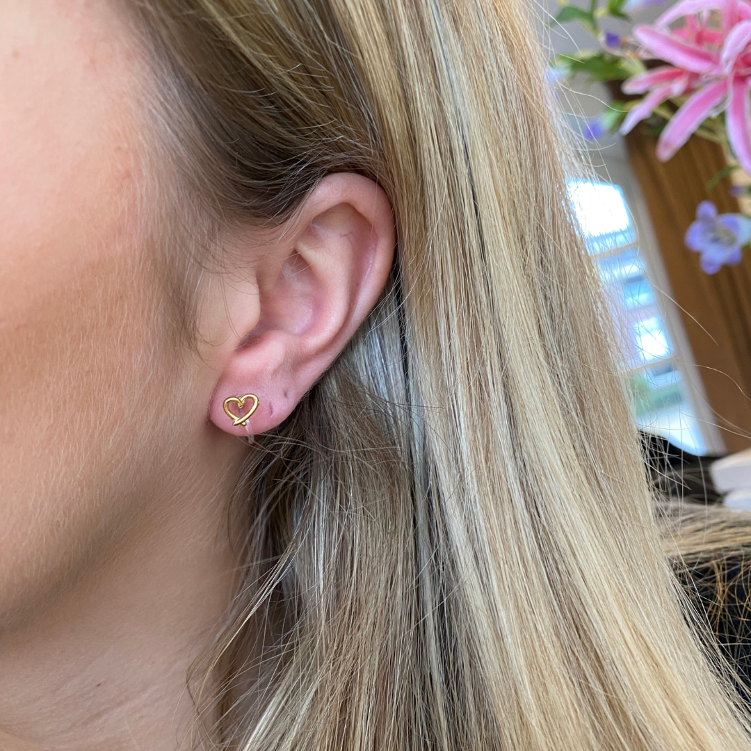 Clip Oorbellen Open Heart