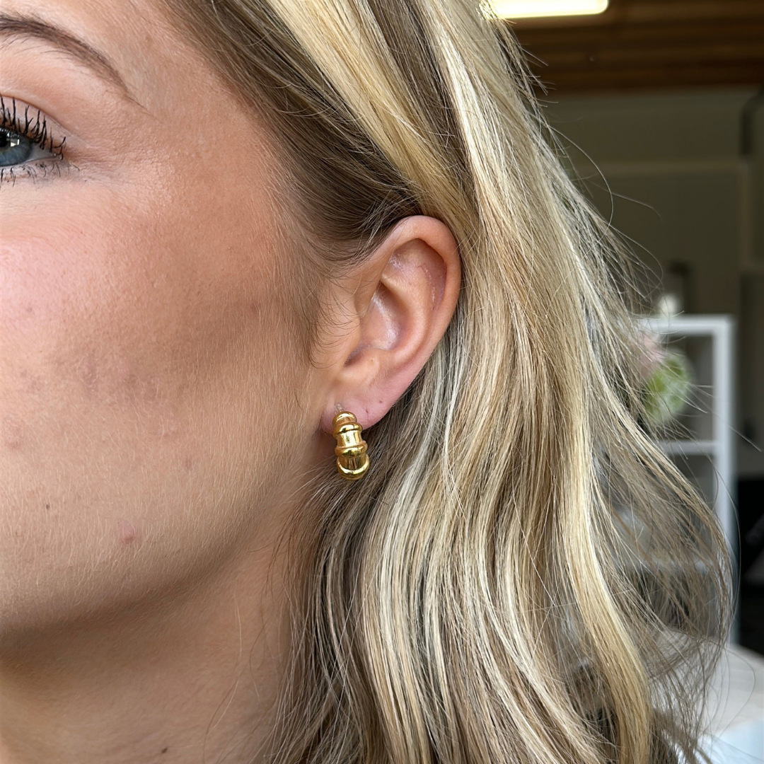 Baguette Hoops Clip Oorbellen