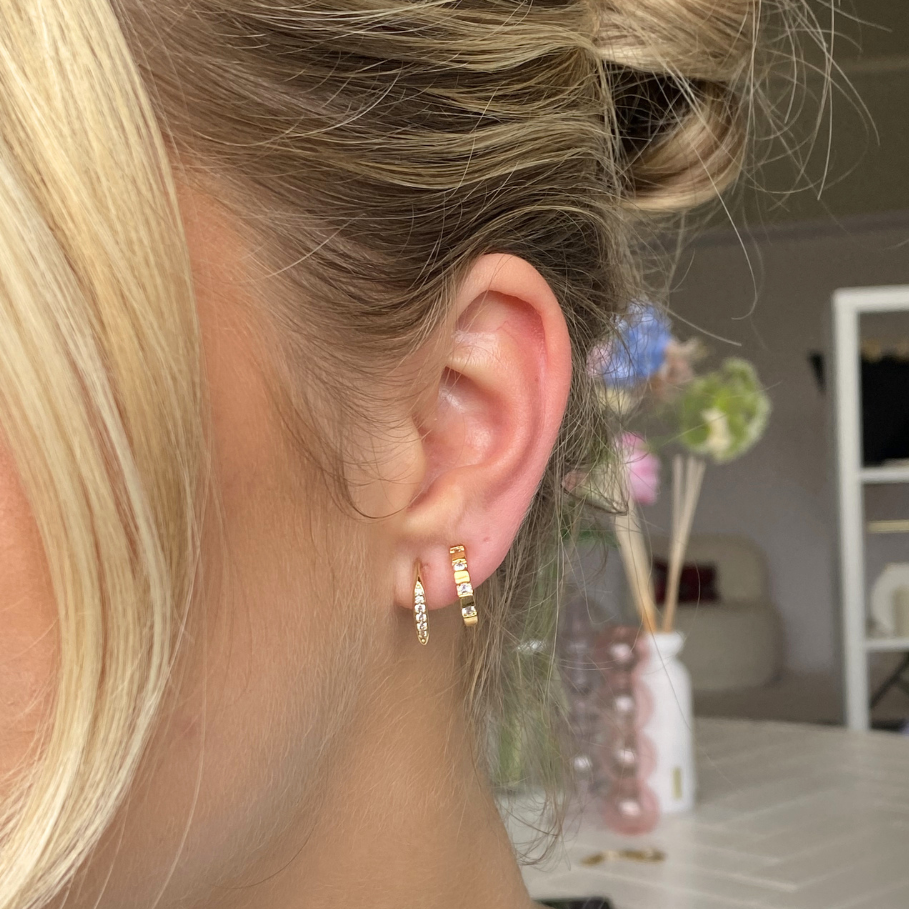 Sparkly Hoops Clip Oorbellen