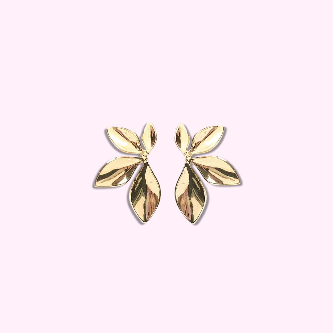 Clip oorbellen Half a Flower