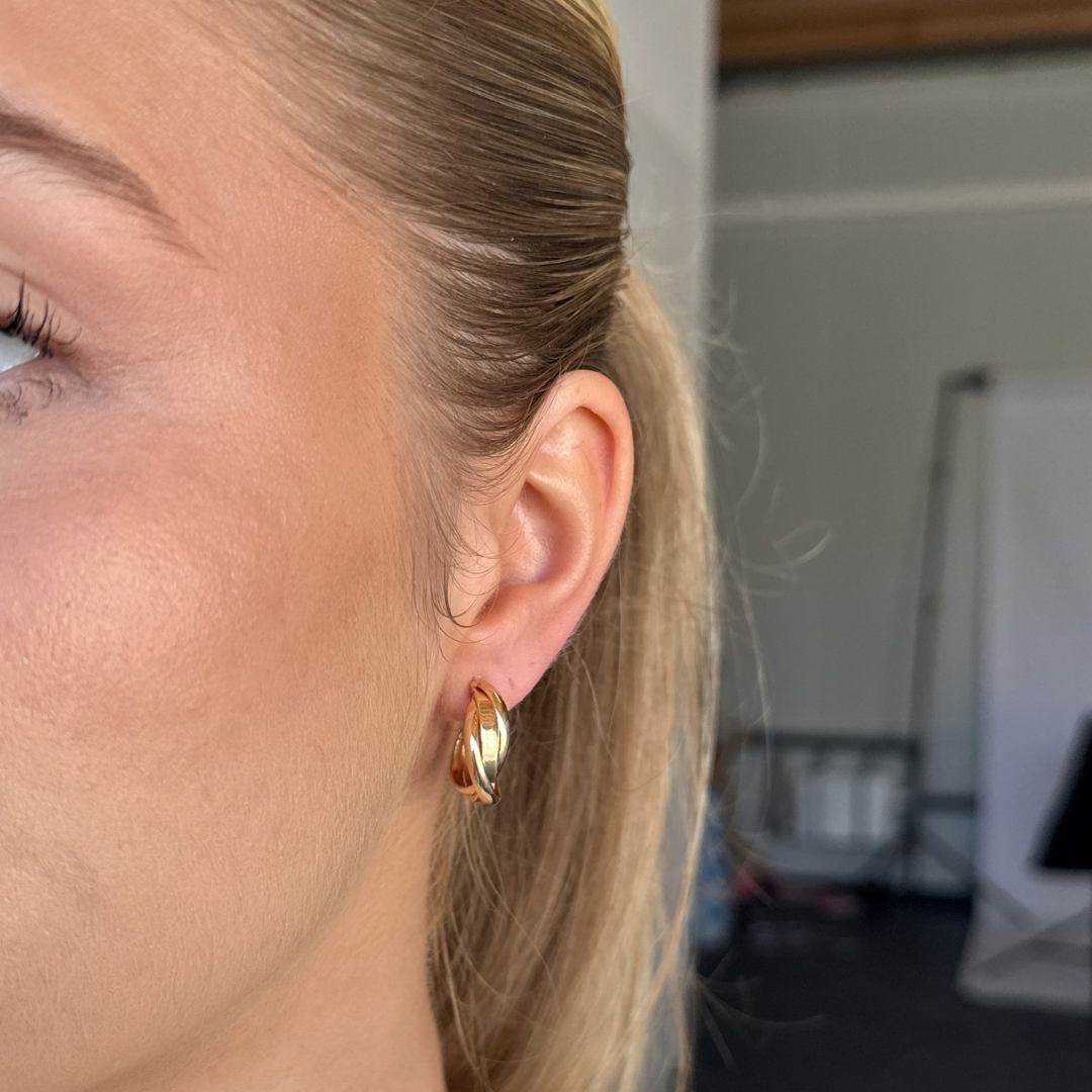 Twisted Hoop Clip Oorbellen