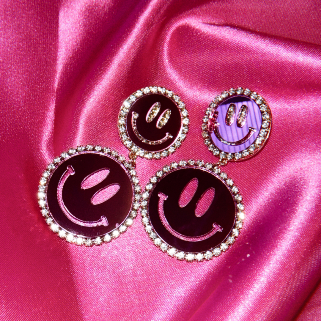 Smiles of Joy Oorbellen - set roze