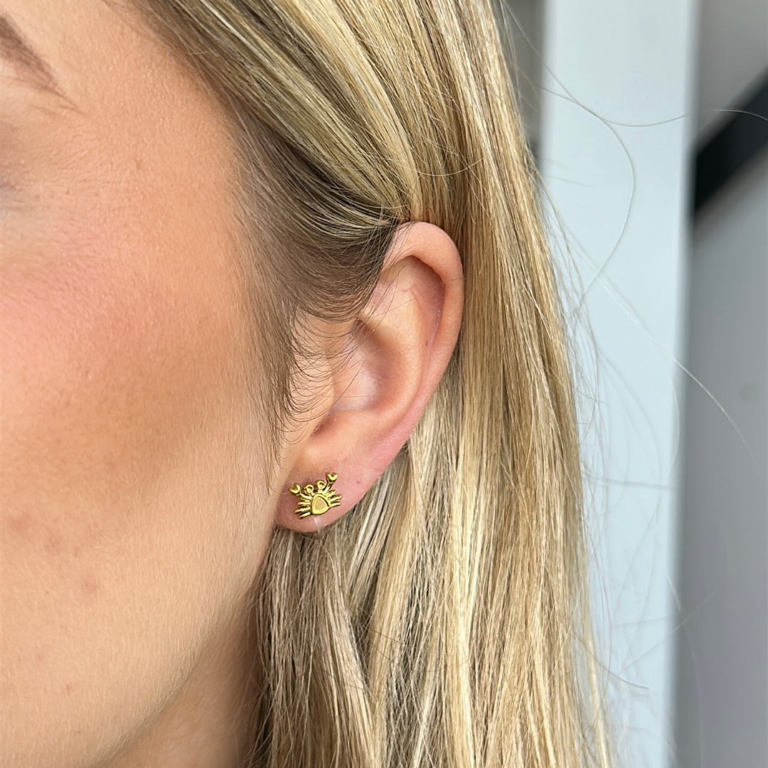 Clip oorbellen Smiling Crab