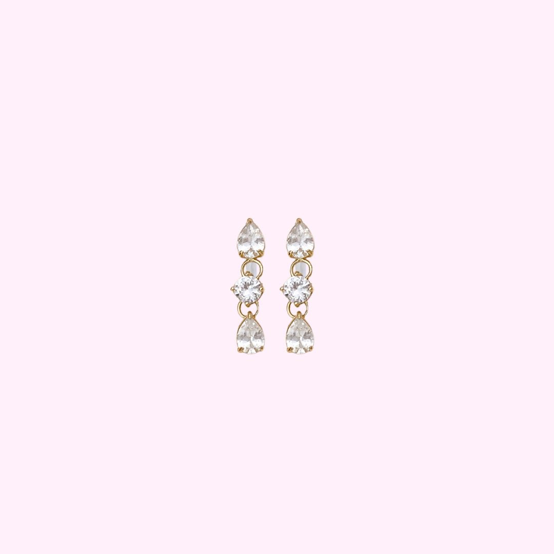Glitter Rain Clip Oorbellen