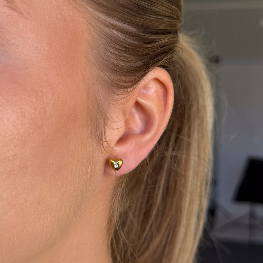 Sprinkle Heart Clip Oorbellen