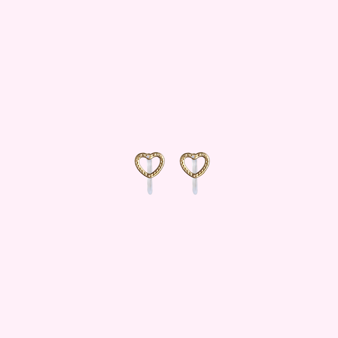 Clip oorbellen Little Heart
