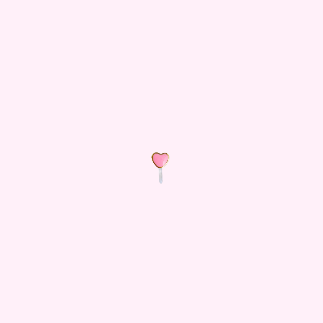 Clip oorbel Little Pink Heart