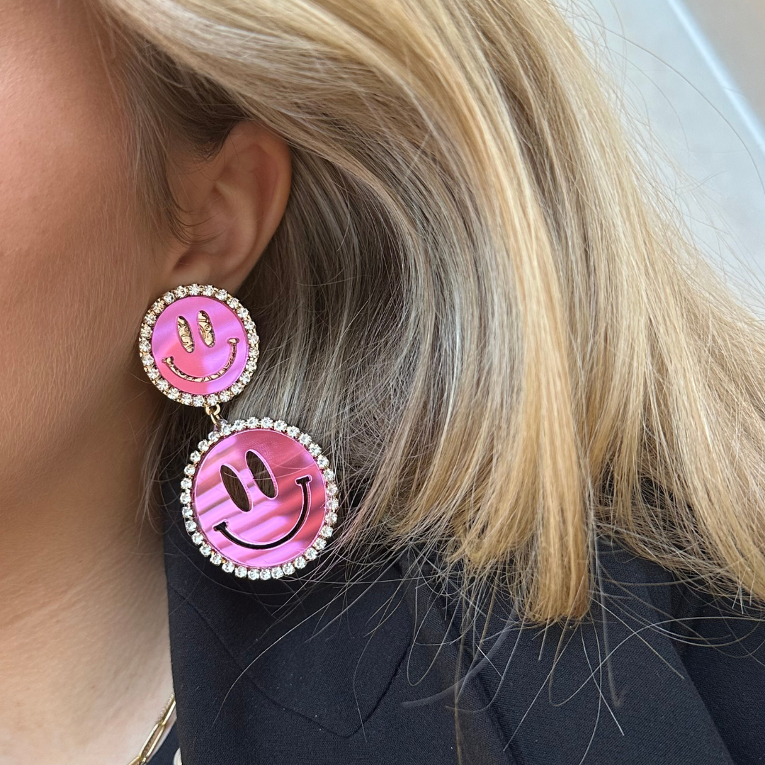 Smiles of Joy Oorbellen - set roze