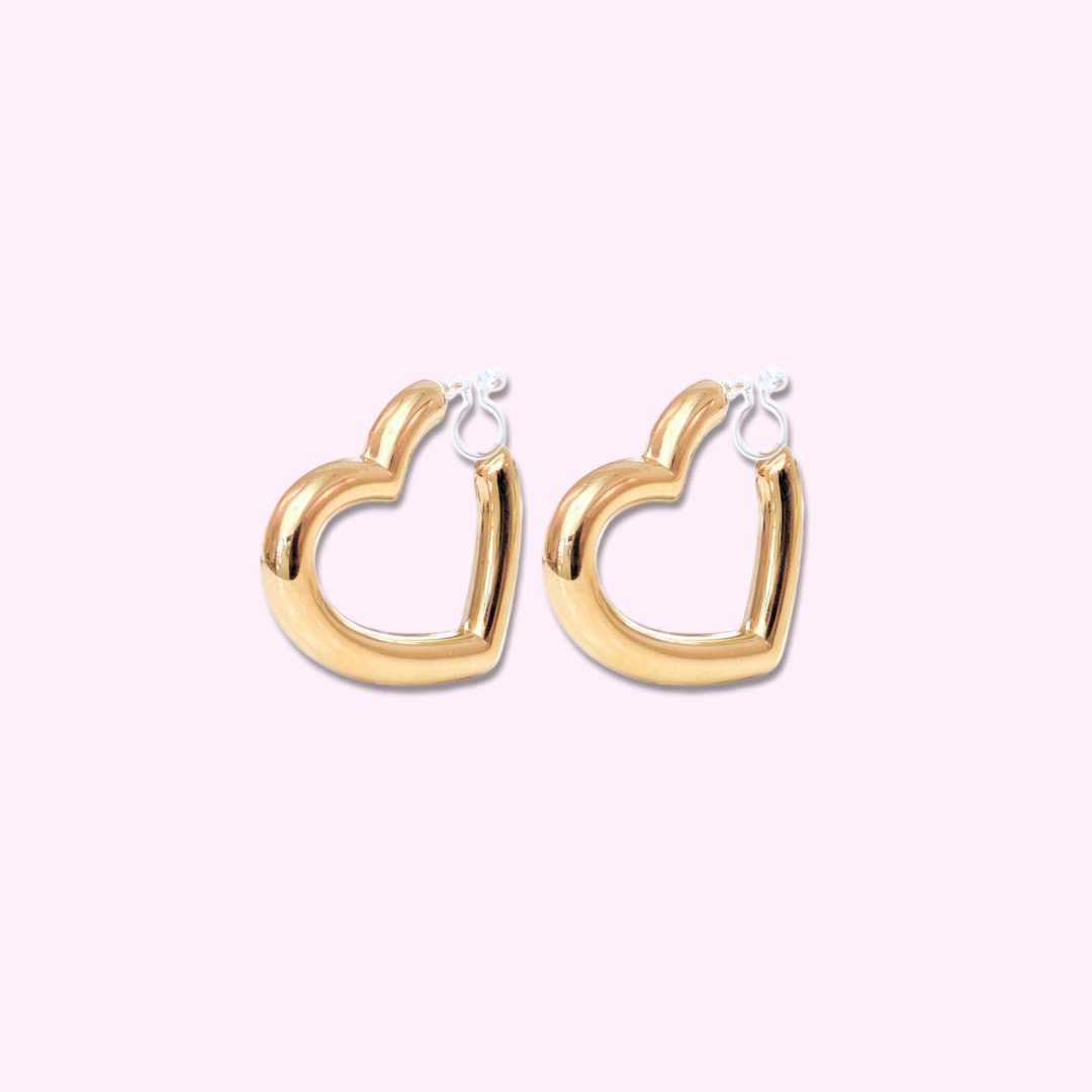 Clip Oorbellen Loving Hearts
