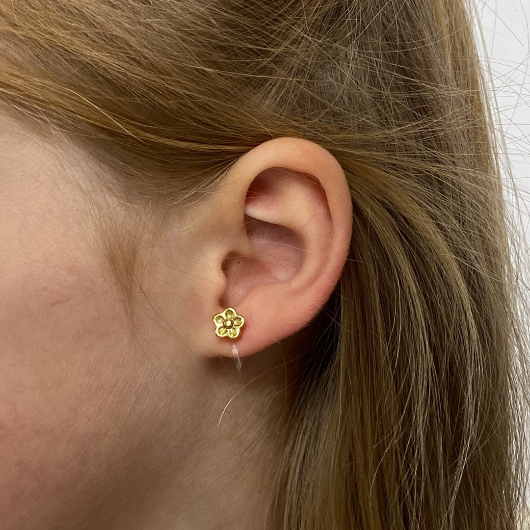 Clip oorbellen Tiny Flower