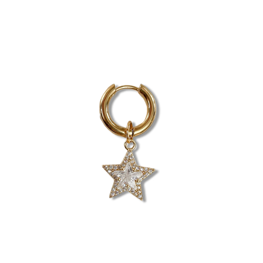 Diamond Star Oorbel