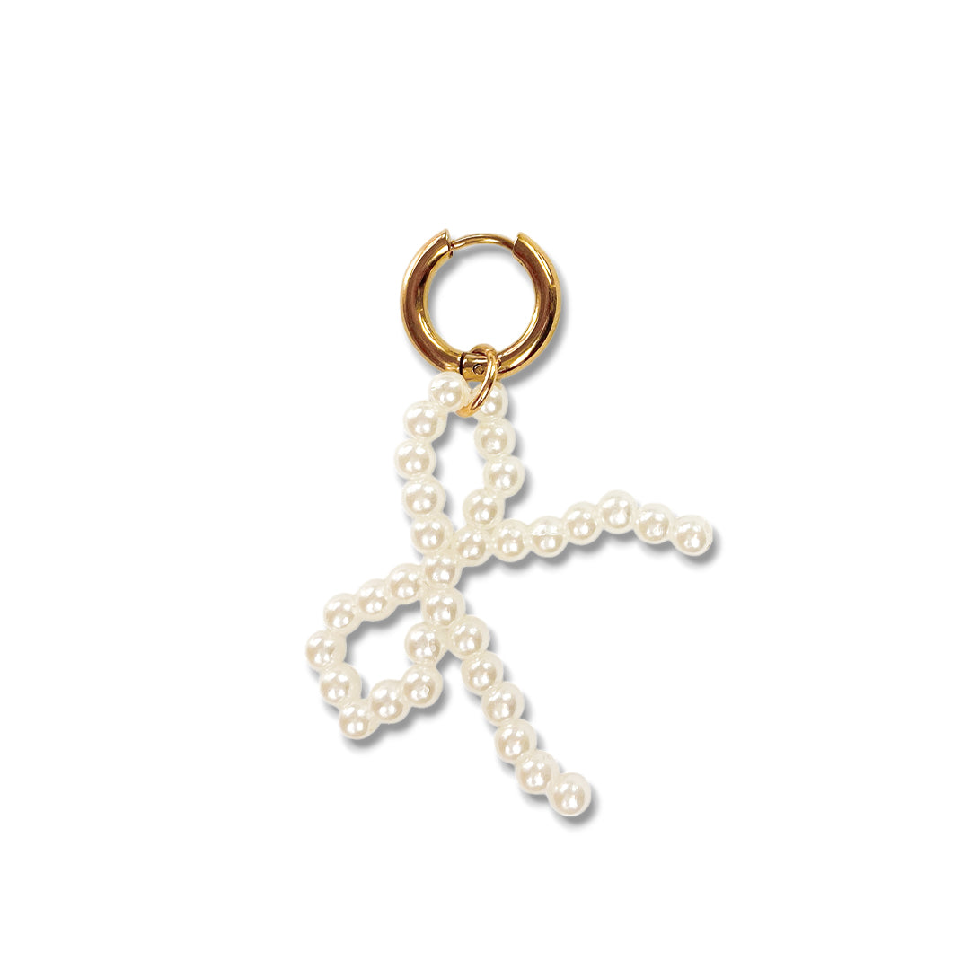 Pearly Bow Oorbel