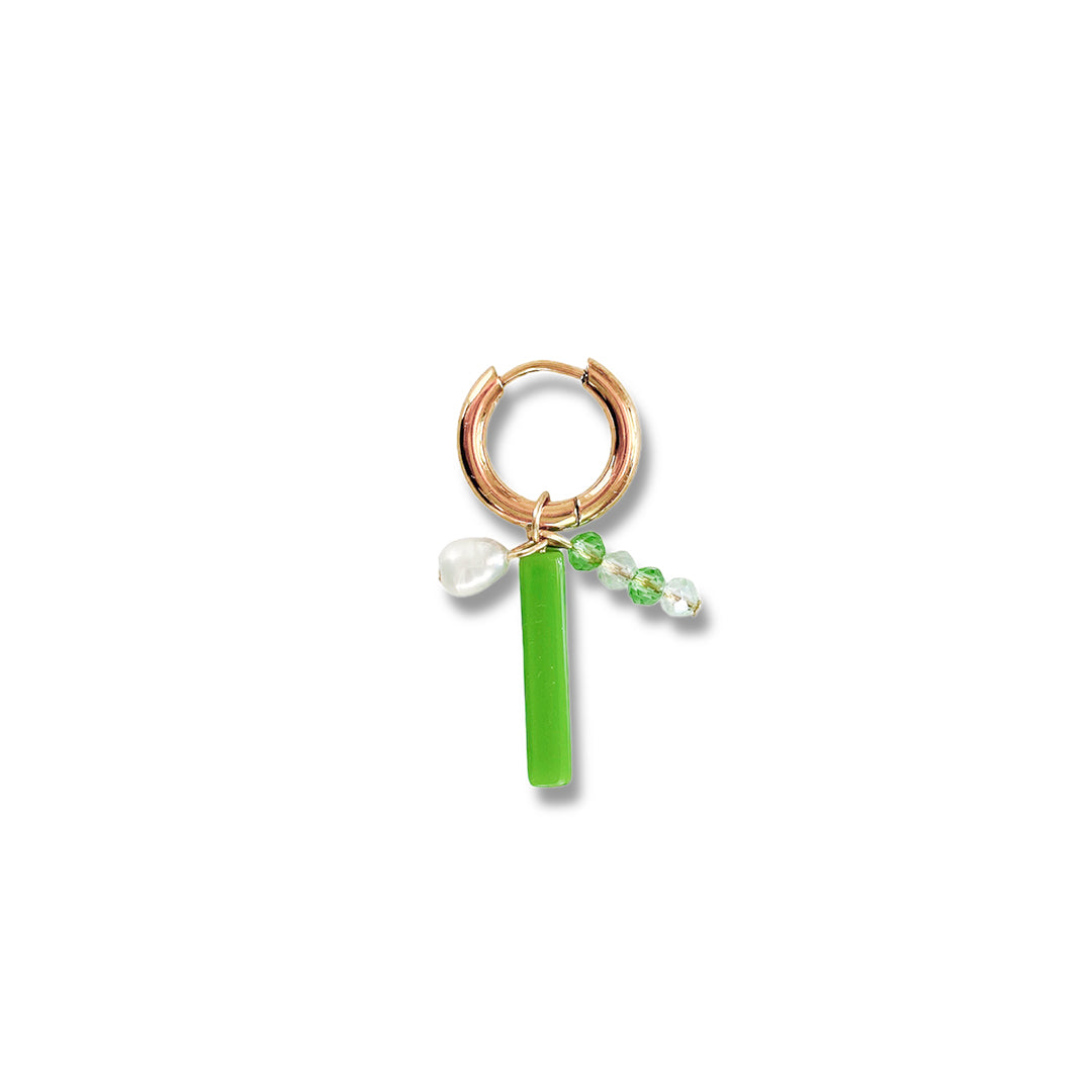 Green Match Oorbel