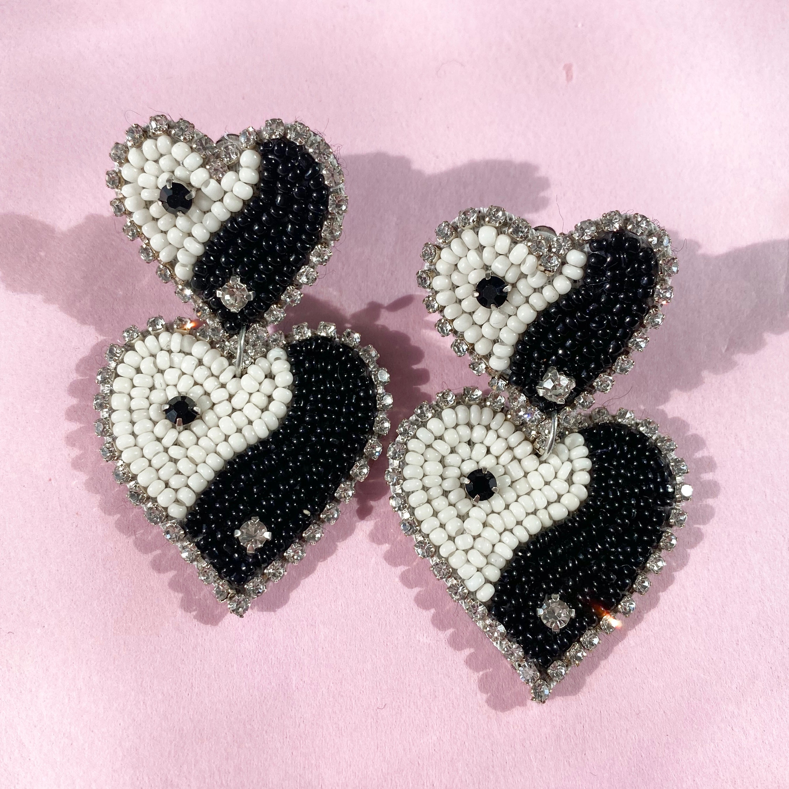 Clip Oorbellen Falling in Love Ying Yang - Set