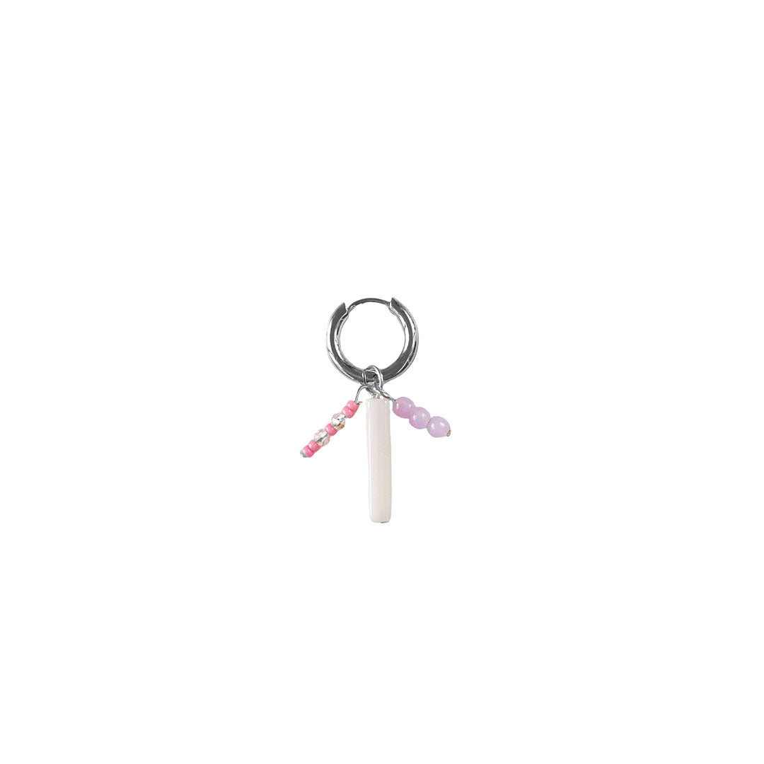 Pink Match Oorbel