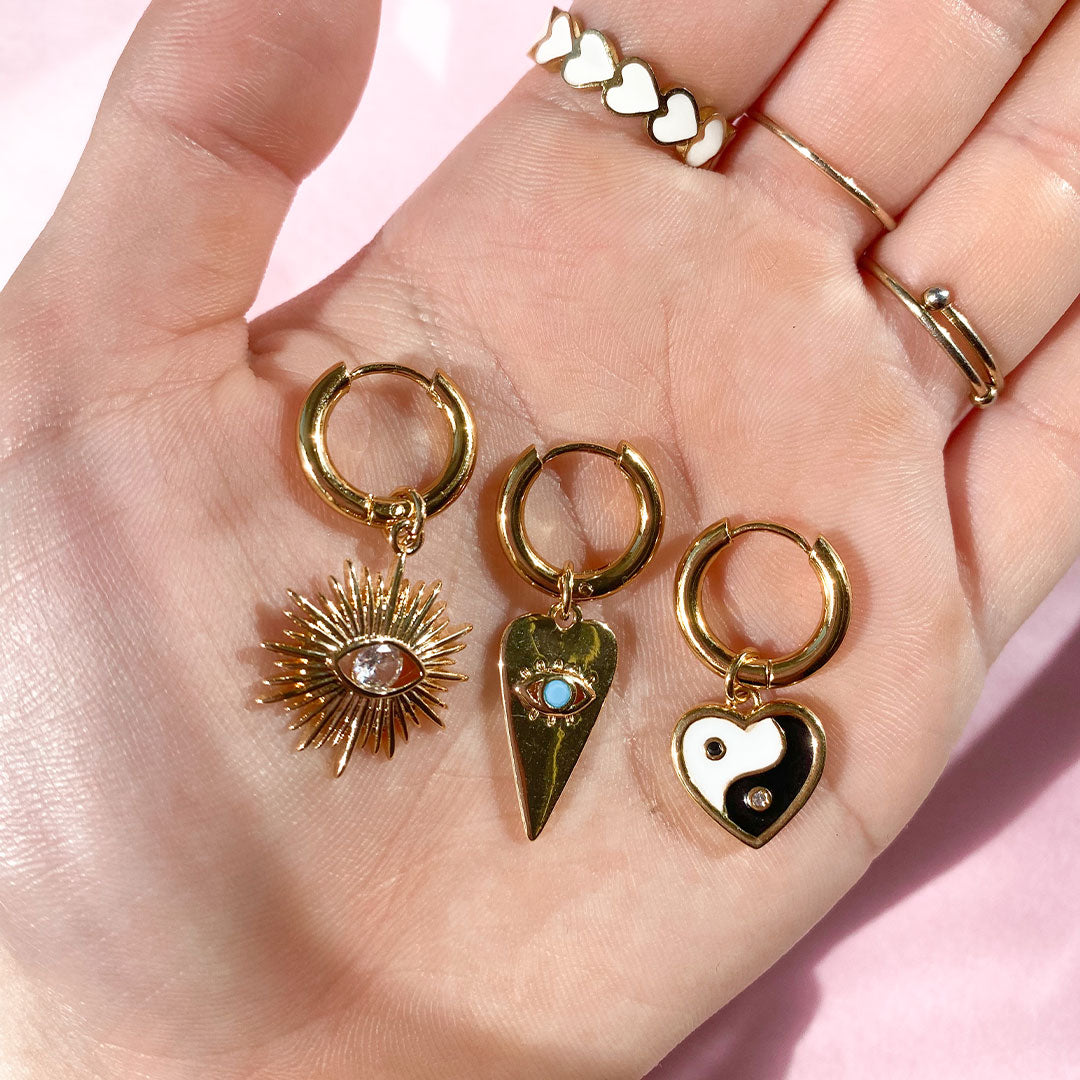 Material Eye Oorbel