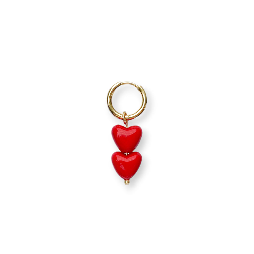 Fire hearts Oorbel