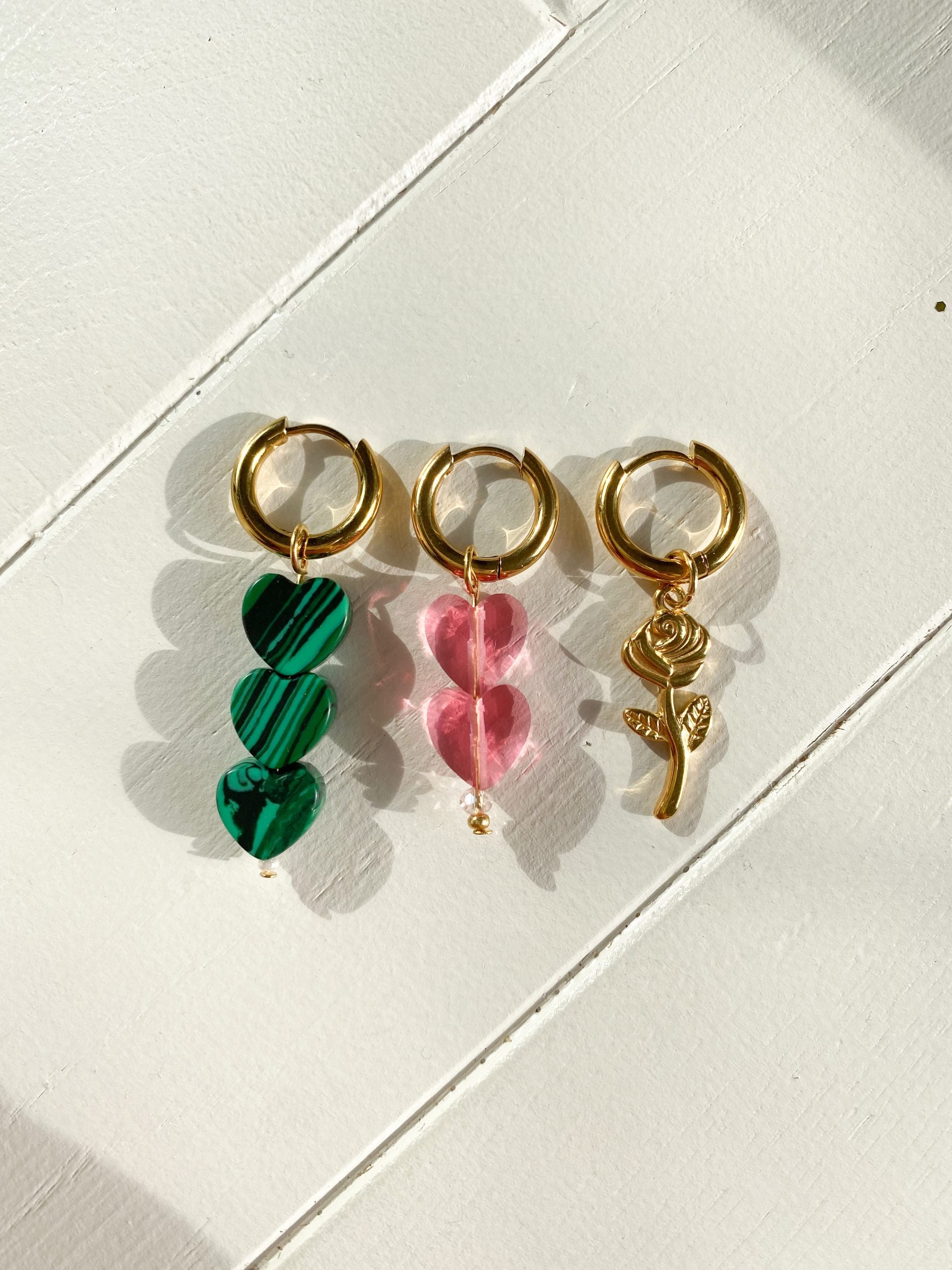 Sugar Hearts Oorbel Green