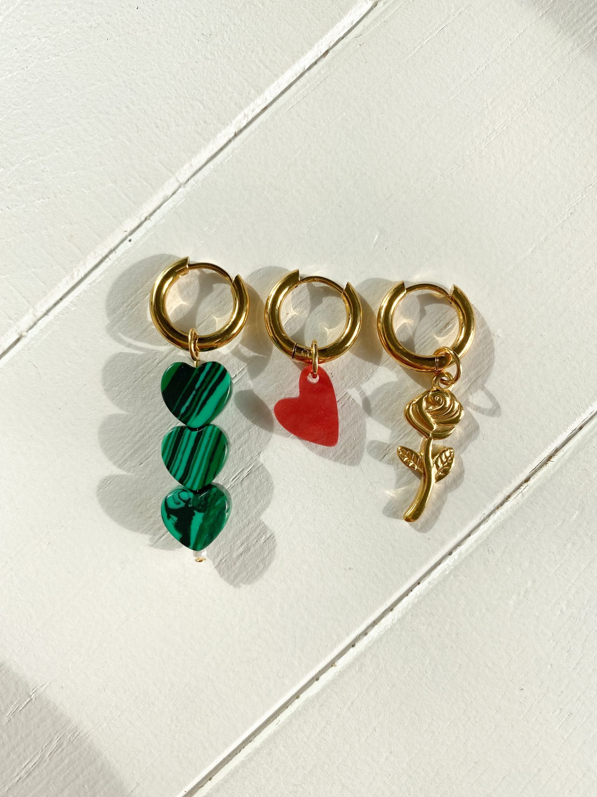 Sugar Hearts Oorbel Green