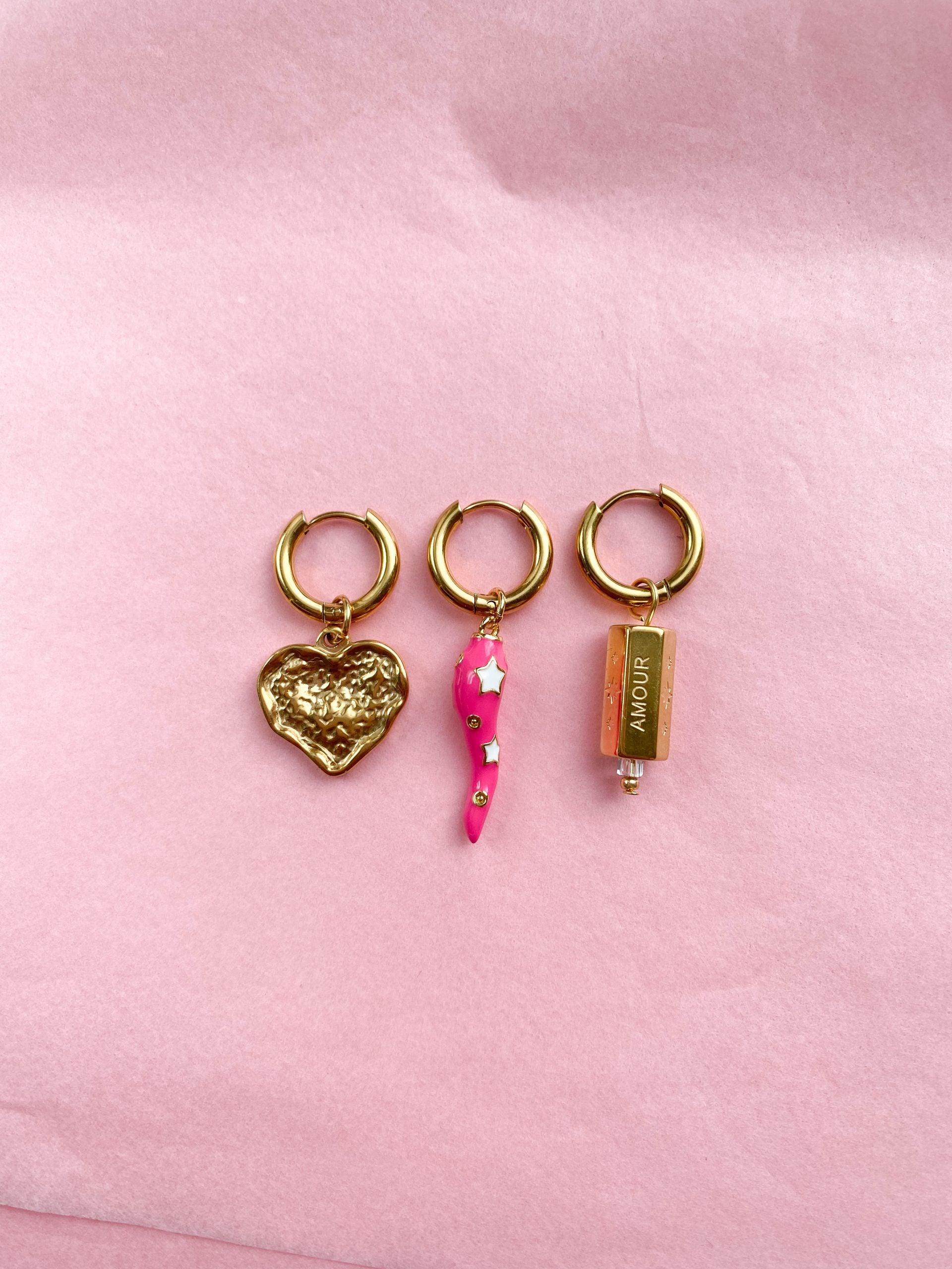 Spice it Up Oorbel Pink