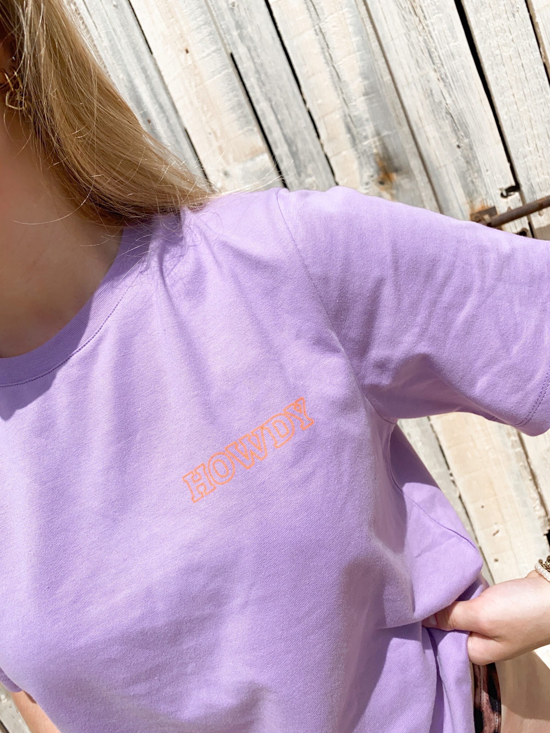 Howdy T-shirt Purple