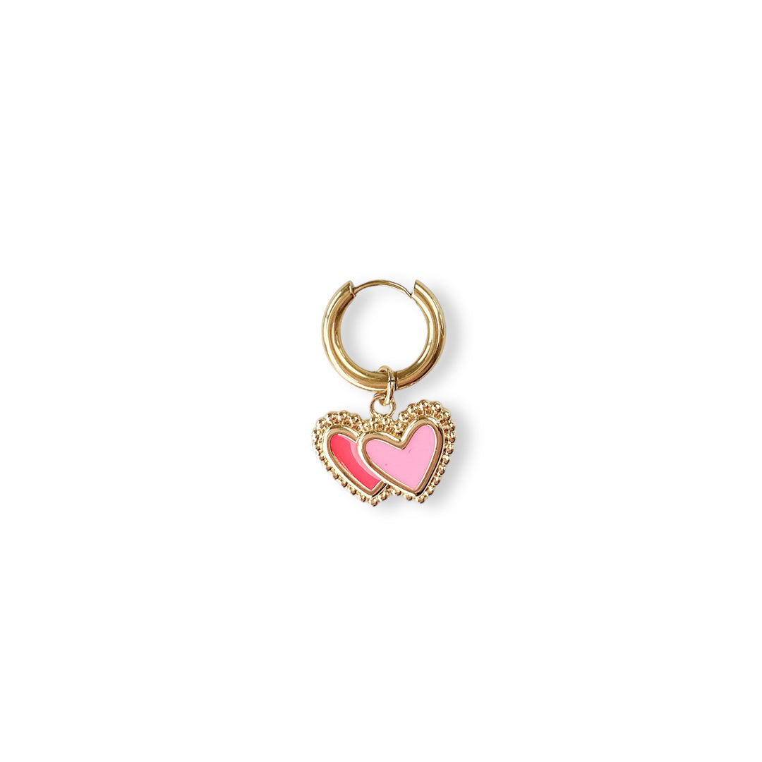 Pink loves Oorbel