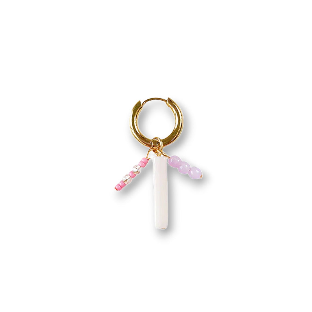 Pink Match Oorbel