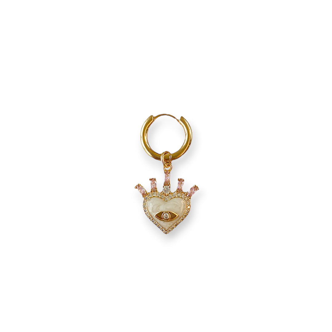 Royal Heart Oorbel