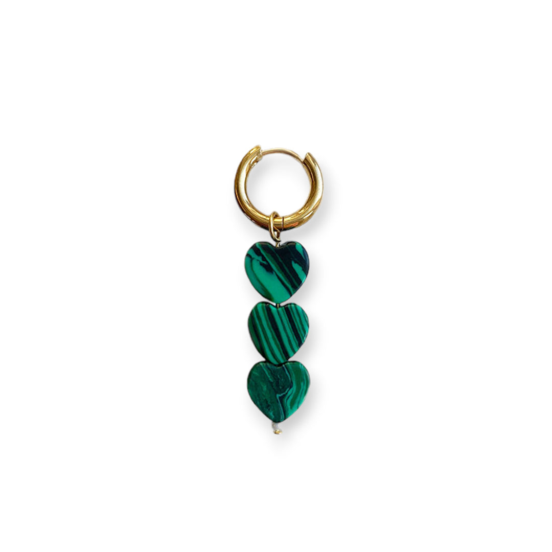 Sugar Hearts Oorbel Green