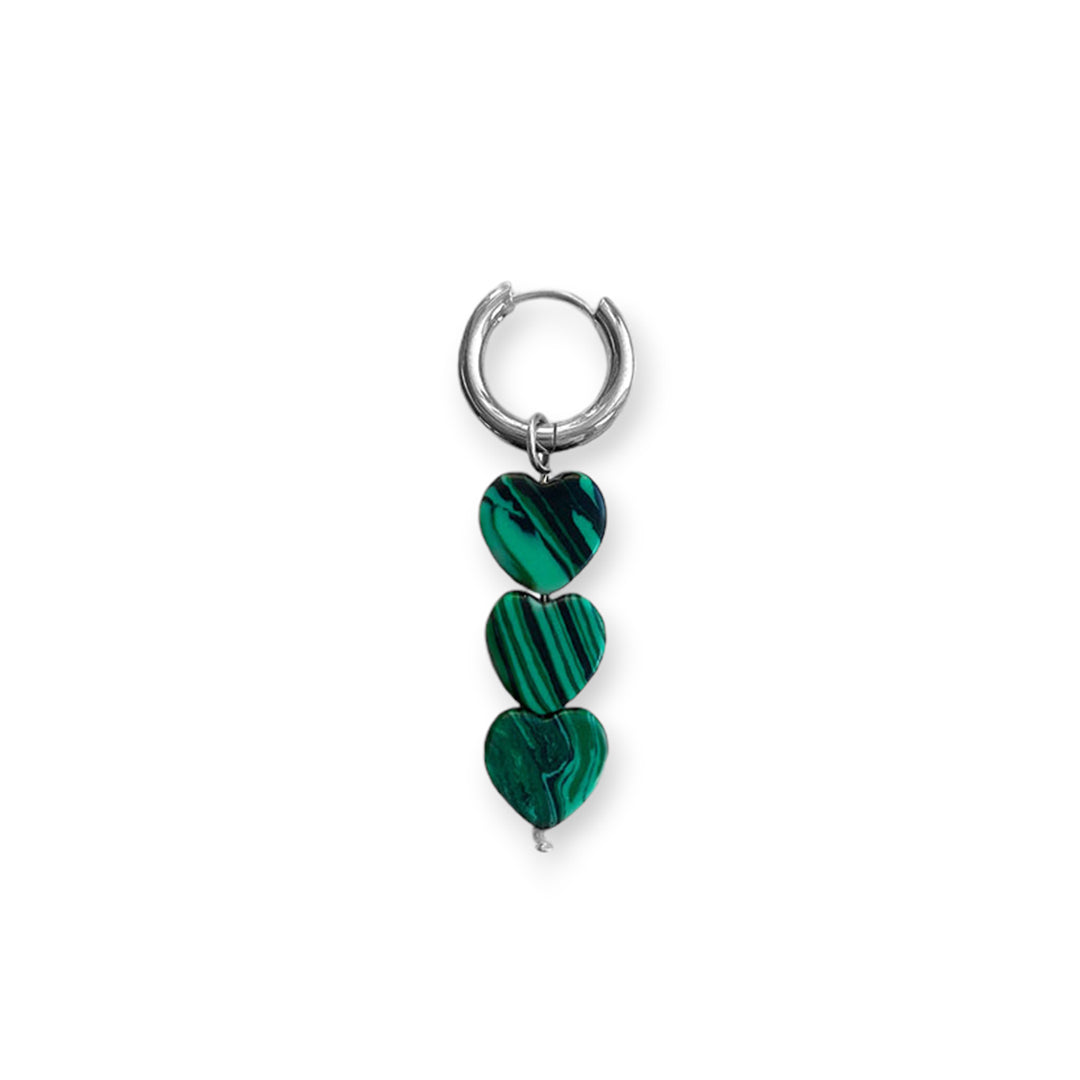 Sugar Hearts Oorbel Green