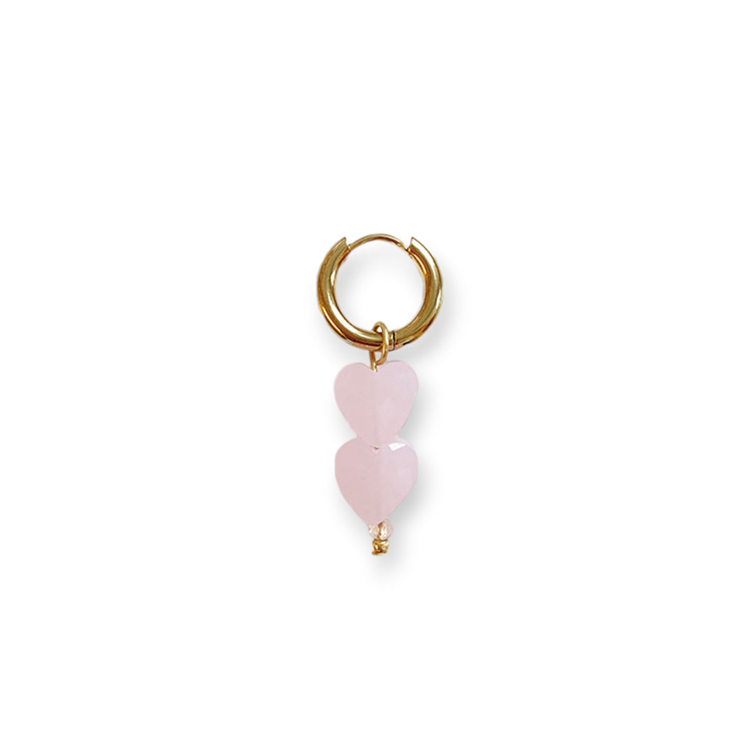 Twinkling Hearts Oorbel Light Pink