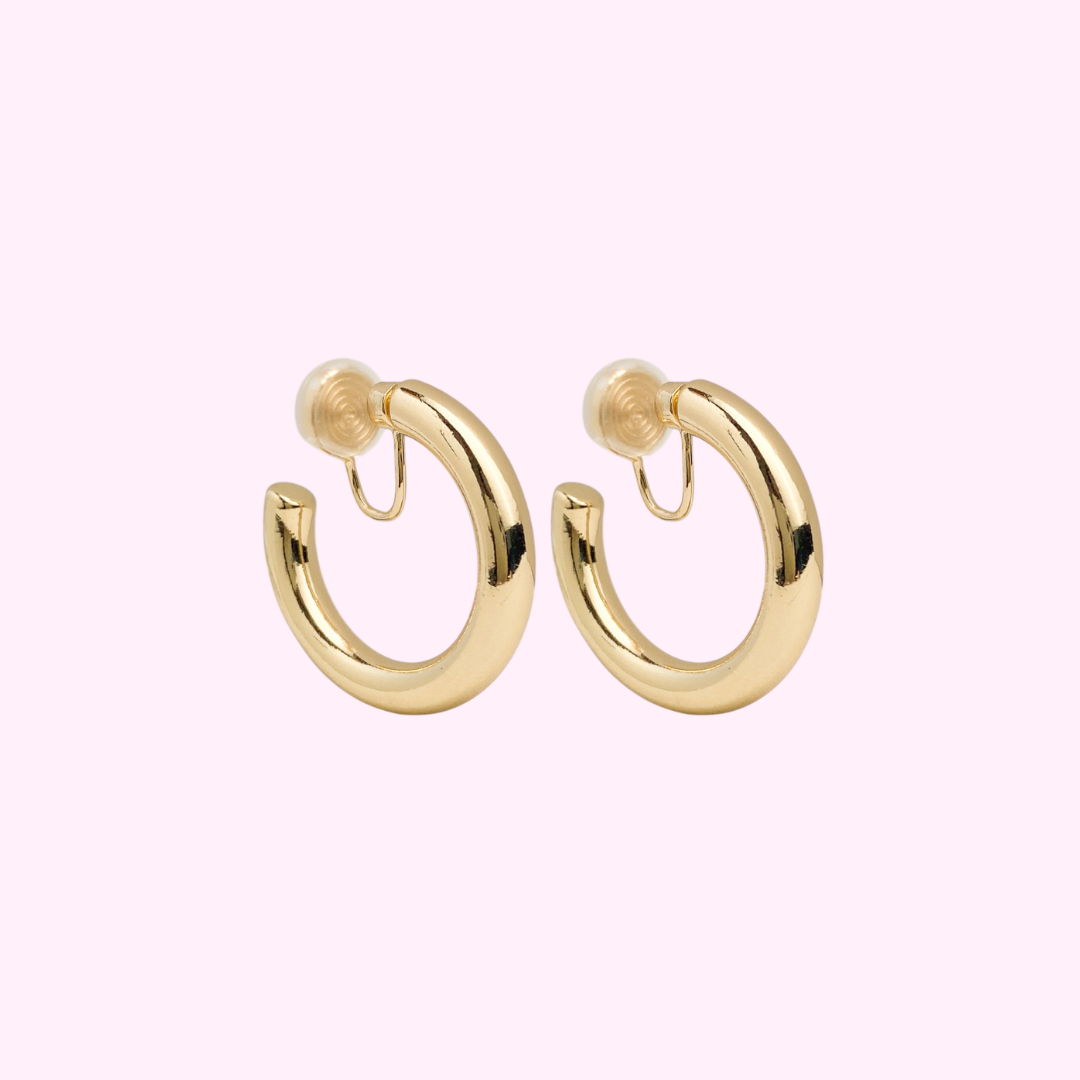 Basic Hoops Clip Oorbellen