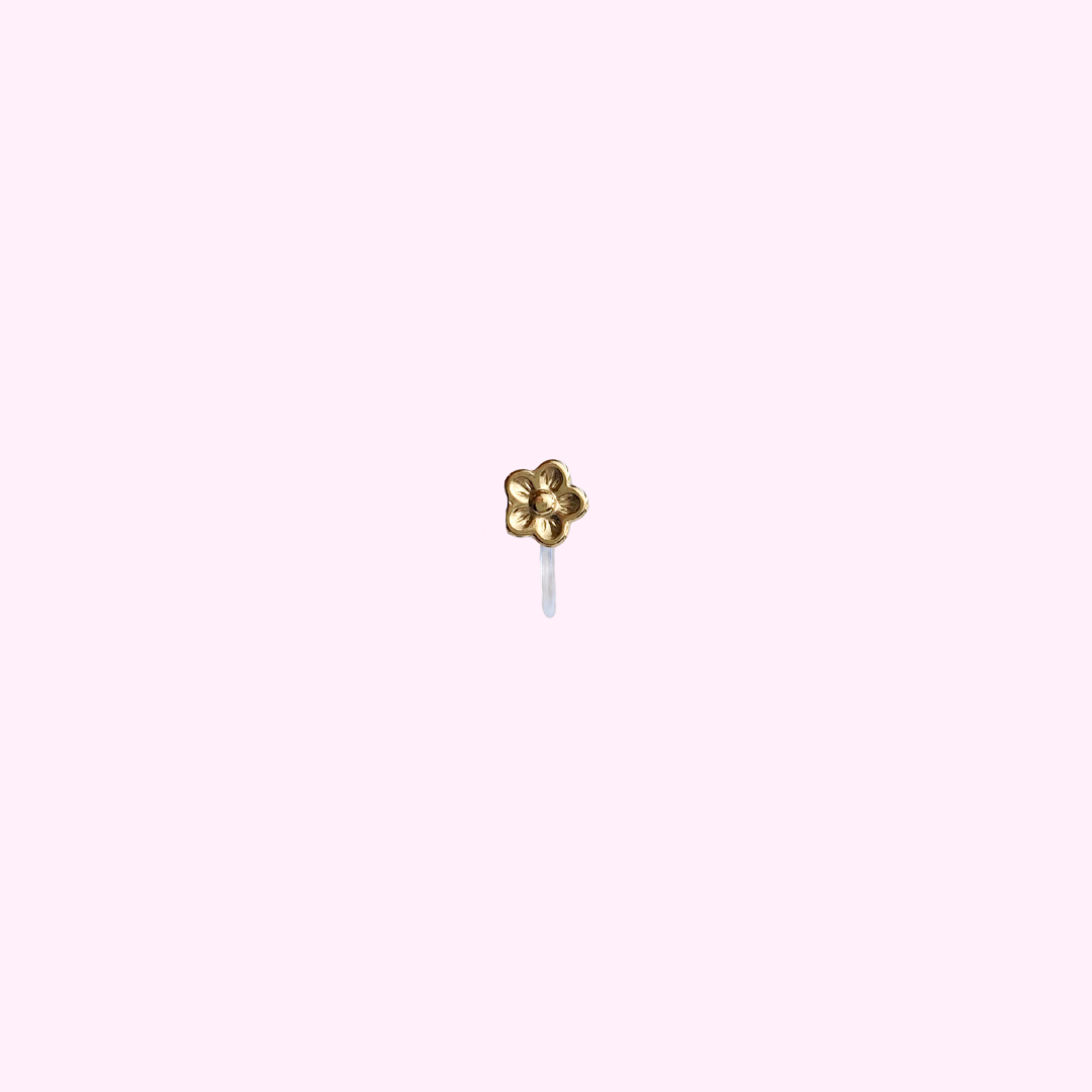 Clip oorbel Tiny Flower
