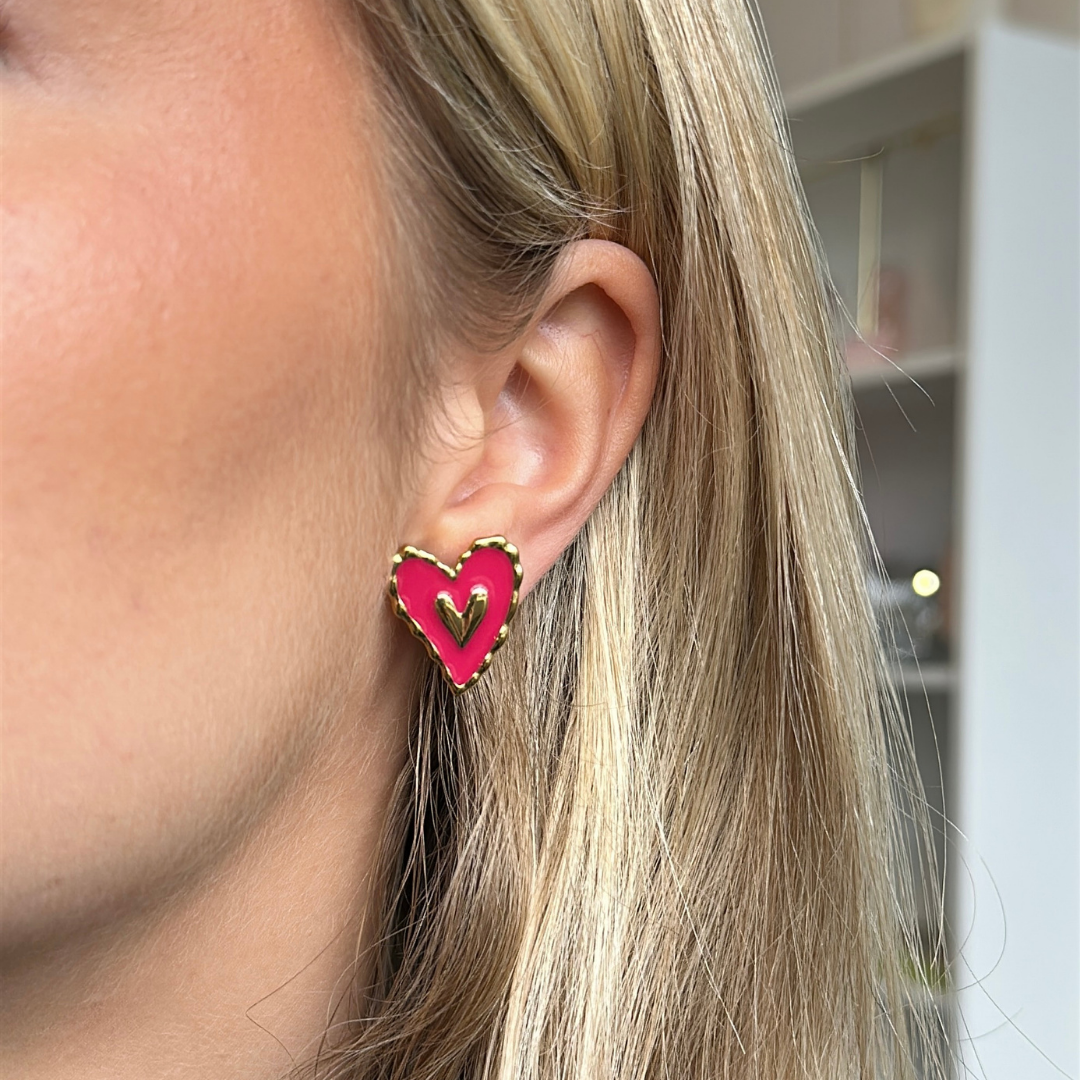 Spicy Heart Clip Oorbellen